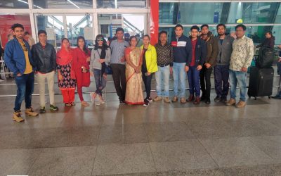 Pulse Education Students at Delhi Airport